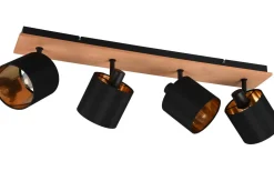 Tommy Spotlight 4-delad E14 trä/matt svart