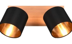 Tommy Spotlight 2-delad E14 trä/matt svart