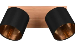 Tommy Spotlight 2-delad E14 trä/matt svart