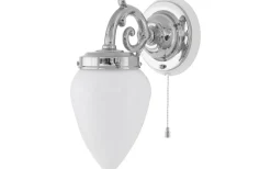 Topelius - Förnicklad / Brytare / Vitt fäste