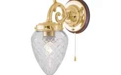 Topelius - Mässing / Brytare / Brunt fäste