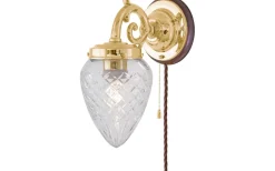 Topelius - Mässing / Brytare / Brunt fäste