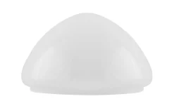 Toppig bordlampskärm 200 - Vitt överfångsglas