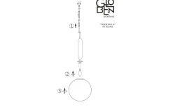 Torrano Fönsterlampa 15cm E14 Svart/Opalvit