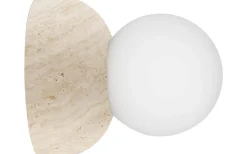 Torrano Plafond/Vägglampa 13cm Travertin IP44