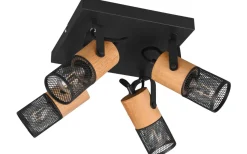 Tosh Spotlight 4-delad E14 mattsvart