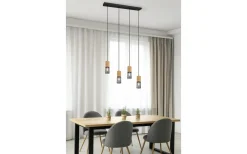 Tosh Takpendel 4xE27 mattsvart