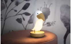 Toucan Bird Uppladdningsbar Nattlampa 20cm Vit