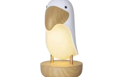 Toucan Bird Uppladdningsbar Nattlampa 20cm Vit
