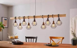 Townshend Taklampa 150cm 9L Trä/Svart