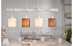 Townshend Taklampa 100cm 4L Vit/Patina/Brun