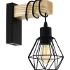 Townshend Vägglampa Trä/Svart