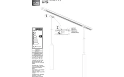 Trackline Peg Pendel 4cm LED 5W 3000K Svart