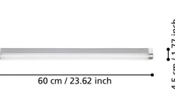 Tragacete Spegellampa 60cm LED 4000K 15,5W Silver IP44