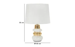 Tramonto Bordslampa 32cm Vit/Guld
