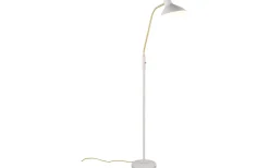 Traveller Golvlampa E27 varmgrå/matt mässing