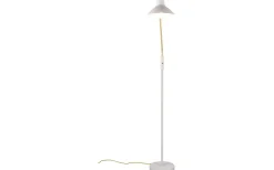 Traveller Golvlampa E27 varmgrå/matt mässing