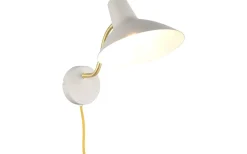 Traveller Vägglampa E27 varmgrå/matt mässing