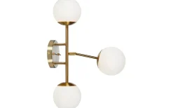 Trinity Vägglampa 3L 60cm Mässing/Vit