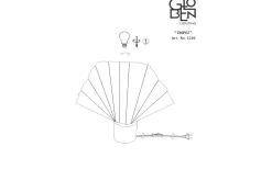 Tropez Bordslampa 35cm Ek/Natur