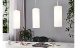 Troy 3 Taklampa 72cm Nickel/Vit