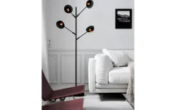 Turno Golvlampa 176cm Svart/Guld