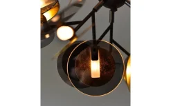 Turno Taklampa 80cm Svart/Guld