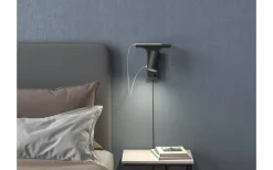 Tyson Vägglampa USB Vänster Svart