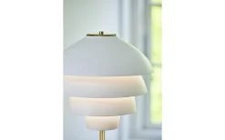 Valencia Golvlampa 151cm Vit/Mässing