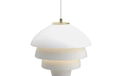 Valencia Taklampa 42cm Vit/Mässing