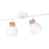 Valentin Spotlight 4-delad E14 matt vit/guld/trä
