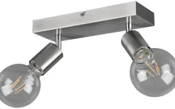 Vannes Spotlight 2-delad E27 borstad stål