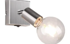 Vannes Spotlight E27 borstat stål