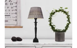 Veckad Lampskärm Ø25cm Grå