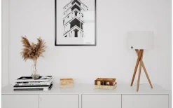 Vega Bordslampa 55cm Ek/Vit