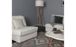 Vega Golvlampa 160cm Vit/Valnöt