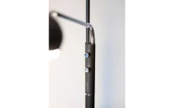 Vegas Golvlampa 180cm LED 3000K 20W+5W Dimbar Svart/Krom