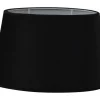Velutto Oval Lampskärm 25cm Svart