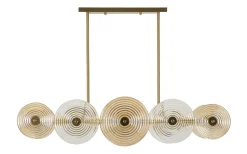 Venedig Taklampa Glas 116cm Guld