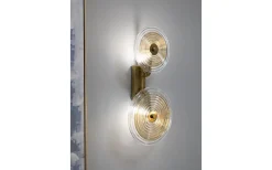Venedig Vägglampa Glas 52cm Guld