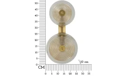 Venedig Vägglampa Glas 52cm Guld