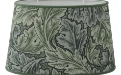 Victorian Leafs Lampskärm Oval 25cm Grön