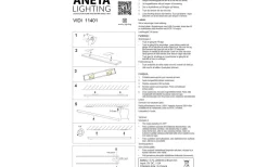 Vidi Uppladdningsbar Bänkbelysning 40cm LED 2W med Sensor