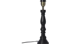 Virkes Lampfot 40cm Svart/Borstad Mässing