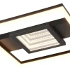 Wheeler Plafond LED fyrkantig mattsvart 3000K
