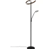 Willis Golvlampa LED med läslampa mattsvart