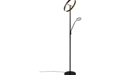 Willis Golvlampa LED med läslampa mattsvart