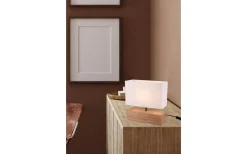 Woody Bordslampa 30cm E27 trä/vit