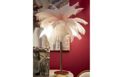 Yoga Bordslampa Palm 55cm Rosa/Guld