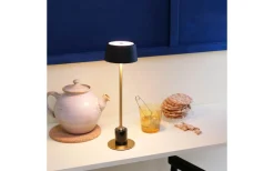 Yoyo Uppladdningsbar Bordslampa 33cm LED 3000K 5,2W Svart/Mässing